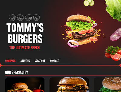 Tommy's Burgers branding challenge dailyui design graphic design illustration ui ux