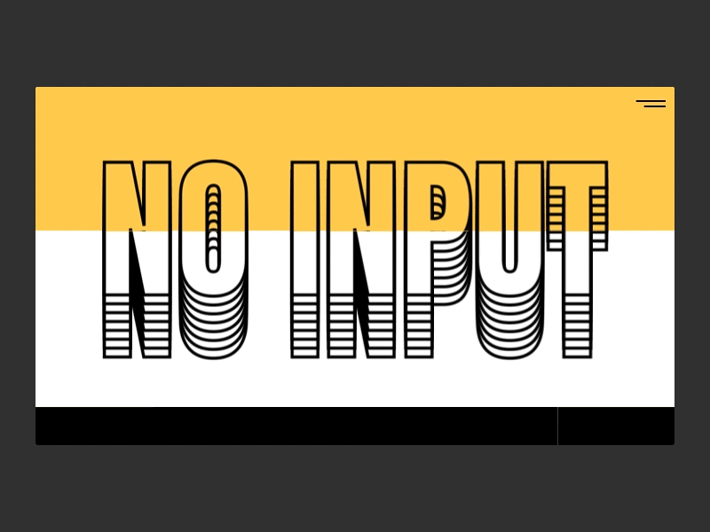 No Input design input motion outline principle scroll scroll animation web web design website