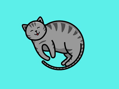 My Lil Chonk 🐱 animal cat cats chonk cute design flat flat design flat illustration illustration illustration art