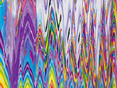 Lisa Frank-y Scan abstract lisa frank magical rainbow scan scanner art unicorn