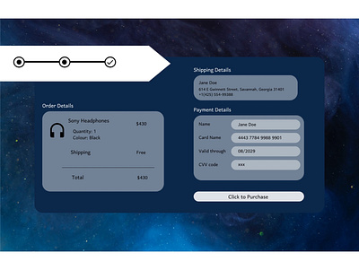 Credit card checkout #DailyUI #2