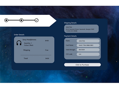 Credit card checkout 

#DailyUI #2