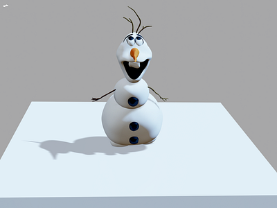 Olaf model #3D #Modelling 3d design illustration