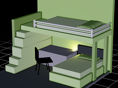 Twins bedroom
#3D #modelling