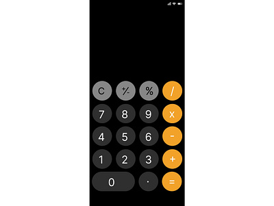 Calculator UI #DailyUI #4 app illustration ui