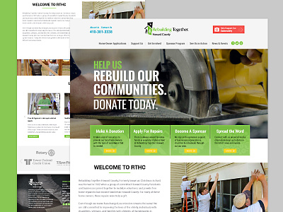 Rebuilding Together Howard County design ux web design website