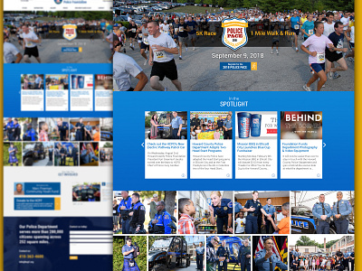 Howard County Police Foundation design web design website