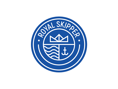 Royal skipper logo graphic design logo logo design seafood
