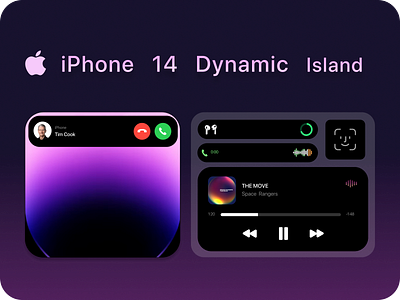 iPhone 14 Dynamic Island abdollahi airpods apple dynamic island face id ios iphone iphone 14 pooya ui