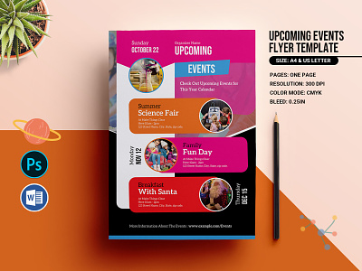 Upcoming Events Flyer event flyer event organizer event rent event schedule flyer design psd upcoming event word