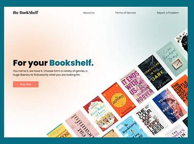 Landing Page UI for Book Store book book shop book store branding design design concept dribbble figma landing page ui uiux user interface ux