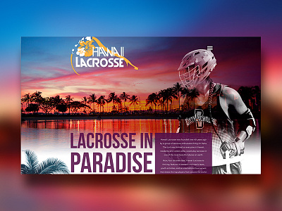 Hawaii Lacrosse Website Design colorful inspiration navigation sports tropical ui ux web design webdesign website