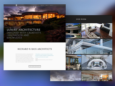 Luxury Architecture Web Design architect architecture inspiration navigation ui ux web design webdesign website