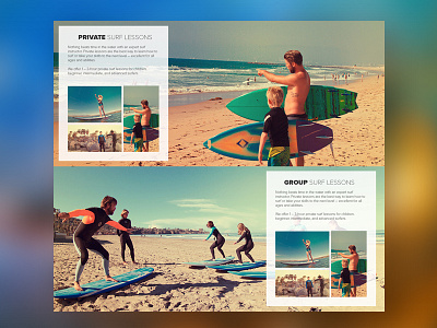 Surfing Website Design california ocean surfing vintage web web design website