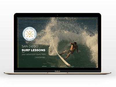 Surf School Website Launch california ocean surfing vintage web web design website