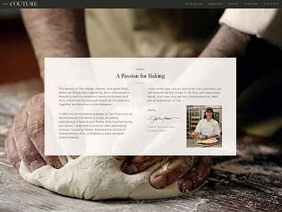 Bakery Website Preview bakery elegant natural typography website