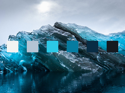 Iceberg Color Palette blue color color palette colors ice water