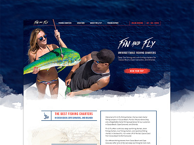 Deep Sea Fishing Charter Website deep sea fishing web web design website