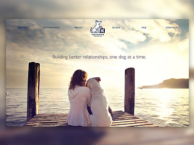 Dog Training Homepage Concept