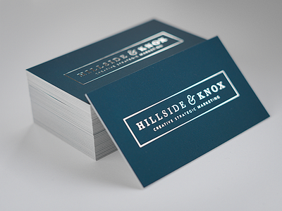 Metallic Foil Business Cards