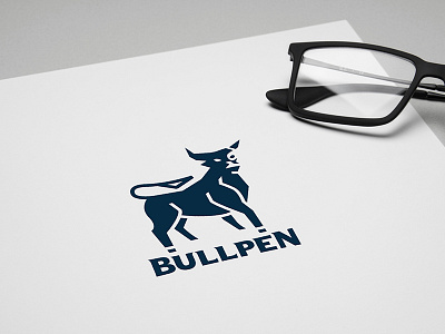 Bullpen Logo animal brand branding bull corporate logo logos
