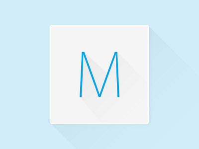 M Logo iOS7 Concept app icon ios 7 ios7 logo m music ui