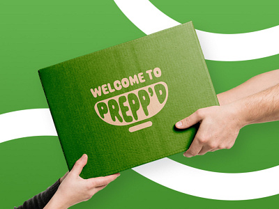 Packaging design / Prepp'd brand design branding design food delivery graphic design green logo