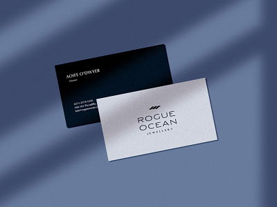 Business card / Rogue Ocean brand design branding business card business card design design graphic design logo simple design