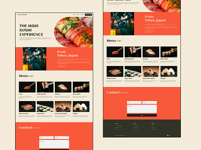 Japanese sushi restaurant website design design graphic design japanese modern restaurant simple sushi web design website website design