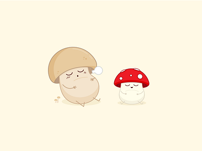 Stuffed Mushrooms illustration mushrooms pun stuffed