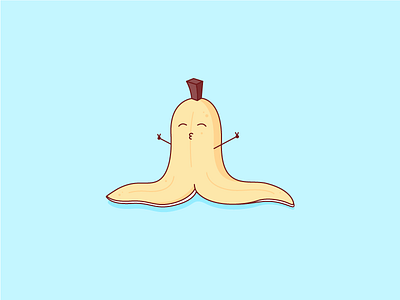 Banana Split banana illustration pun split