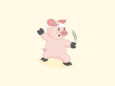 Porkchop illustration porkchop pun vector