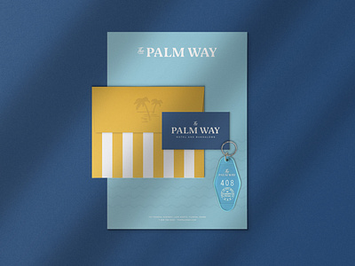 The Palm Way — Stationery Update hotel logo retro tropical