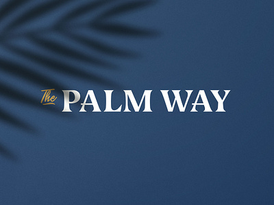 The Palm Way — Logo Update hotel logo retro tropical