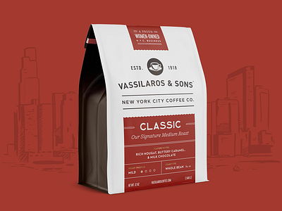 Vassilaros & Sons — Classic coffee coffee bag packaging