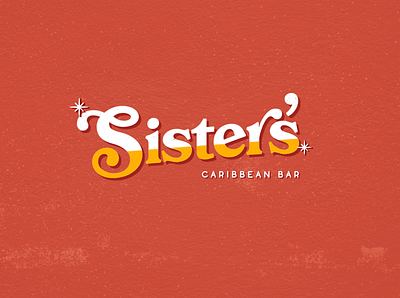 Sister's Caribbean Bar — Logo bar caribbean logo restaurant retro