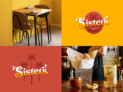 Sister's Caribbean Bar — Logo Alts bar caribbean logo restaurant retro