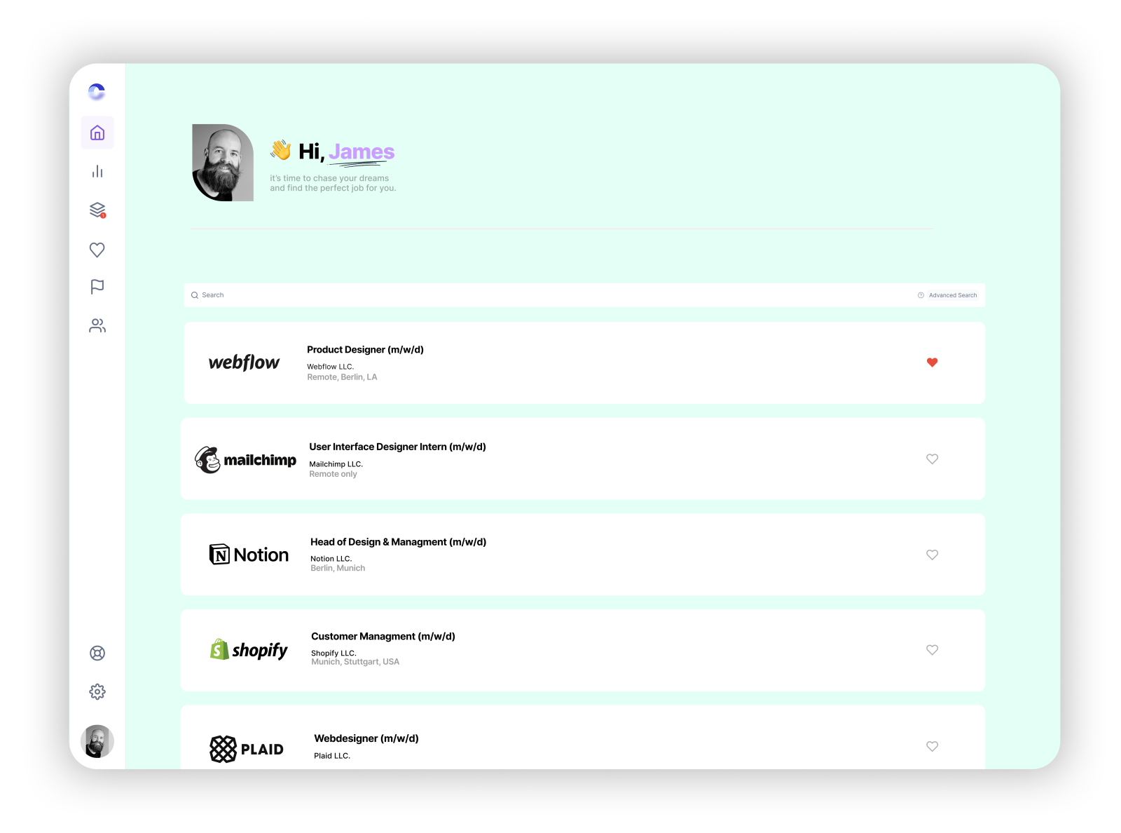 Job Listing UI Design by Pascal Stumpf on Dribbble