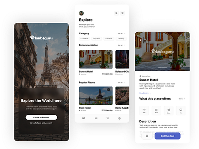 Urlaubsguru APP - Redesign