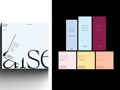 Aise | Premium Skincare branding design graphic design logo packaging design typography