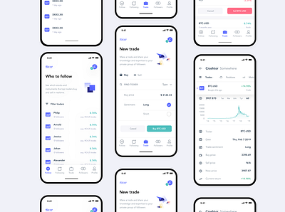 Ticcr bitcoin crypto finance finance app financial financial services fintech illustration ios trading ui ui ux wireframe