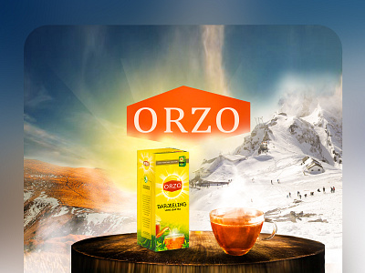 Italian tea for ORZO ads creative creative ideas design advertising ideas design drinks drinks design ads food design oreo tea design tea design ads tea designadvertising