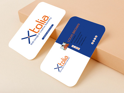 Professional Rounded business card design