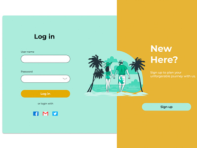 Daily UI 001: Login dailyui design illustration typography ui ux