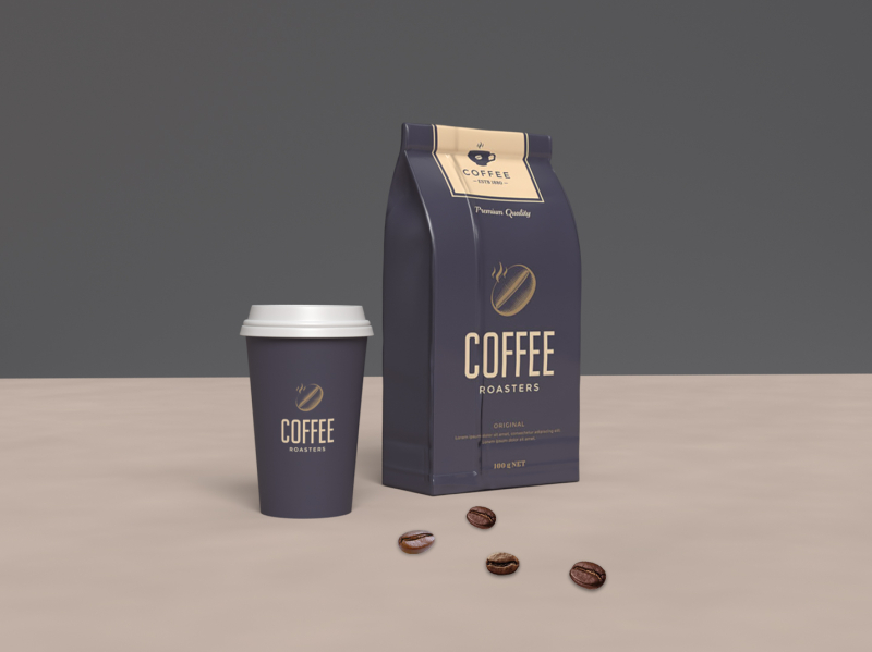 3dcoffeepackaging by Taslima Afroz on Dribbble