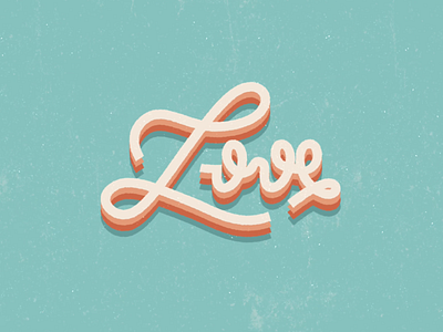 LOVE hand lettering