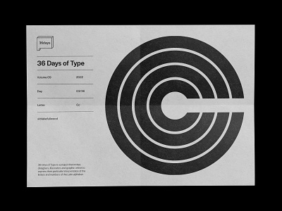 36 days of type — Cc 36 days of type c design graphic design type typography