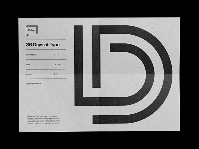 36 days of type — Dd 36 days of type d design graphic design type typography
