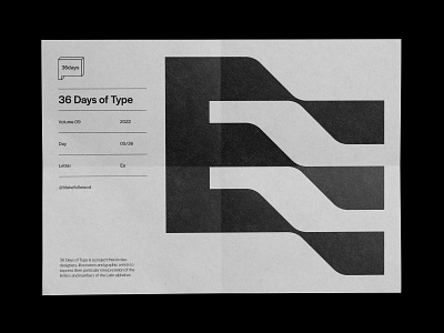 36 days of type — Ee 36 days of type design e graphic design type typography