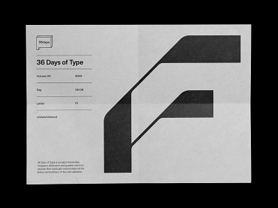 36 days of type — Ff 36 days of type design f graphic design type typography
